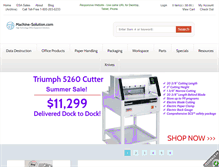 Tablet Screenshot of machine-solution.com